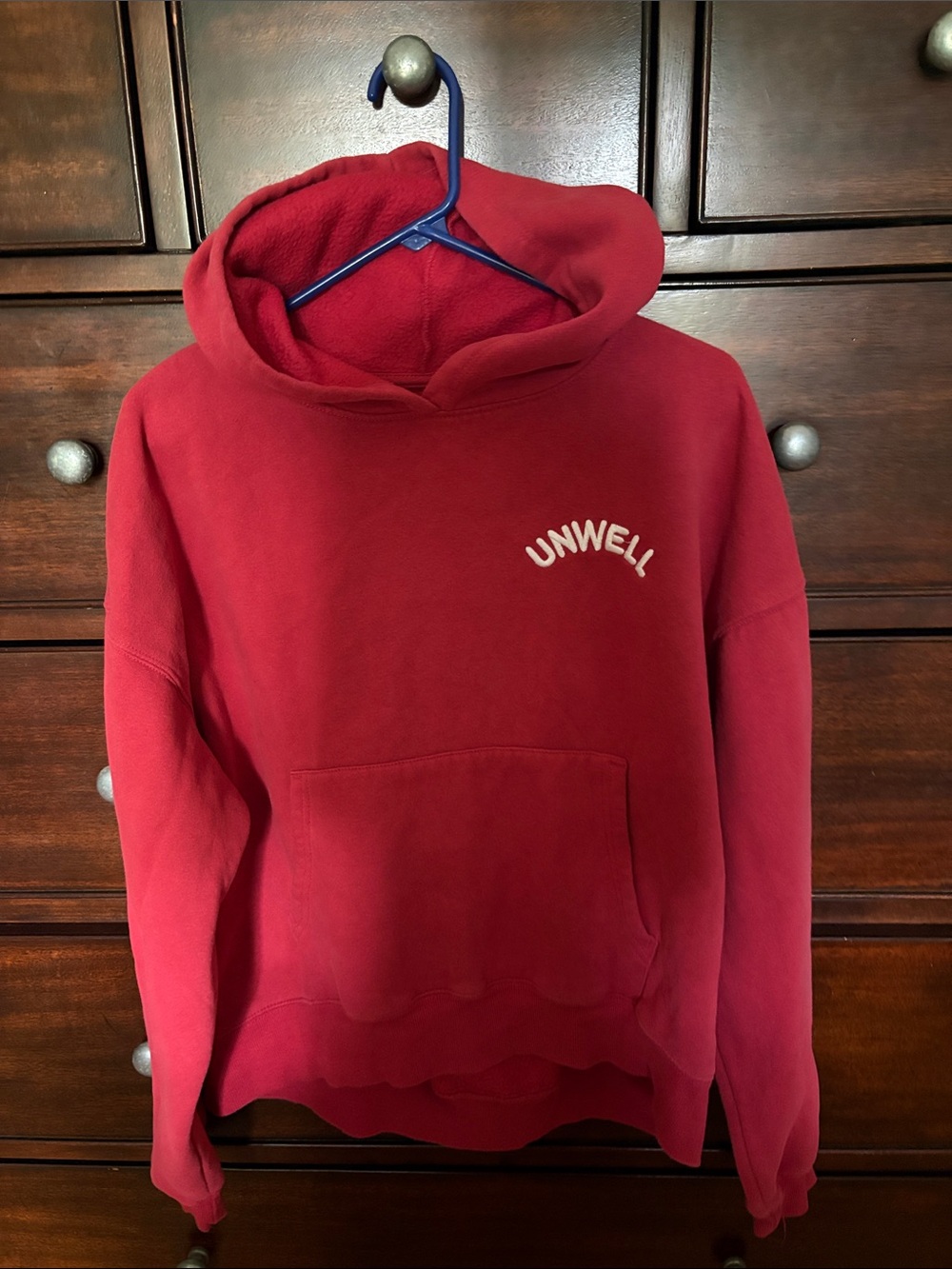 UNWELL Red Women's Pullover Hoodie